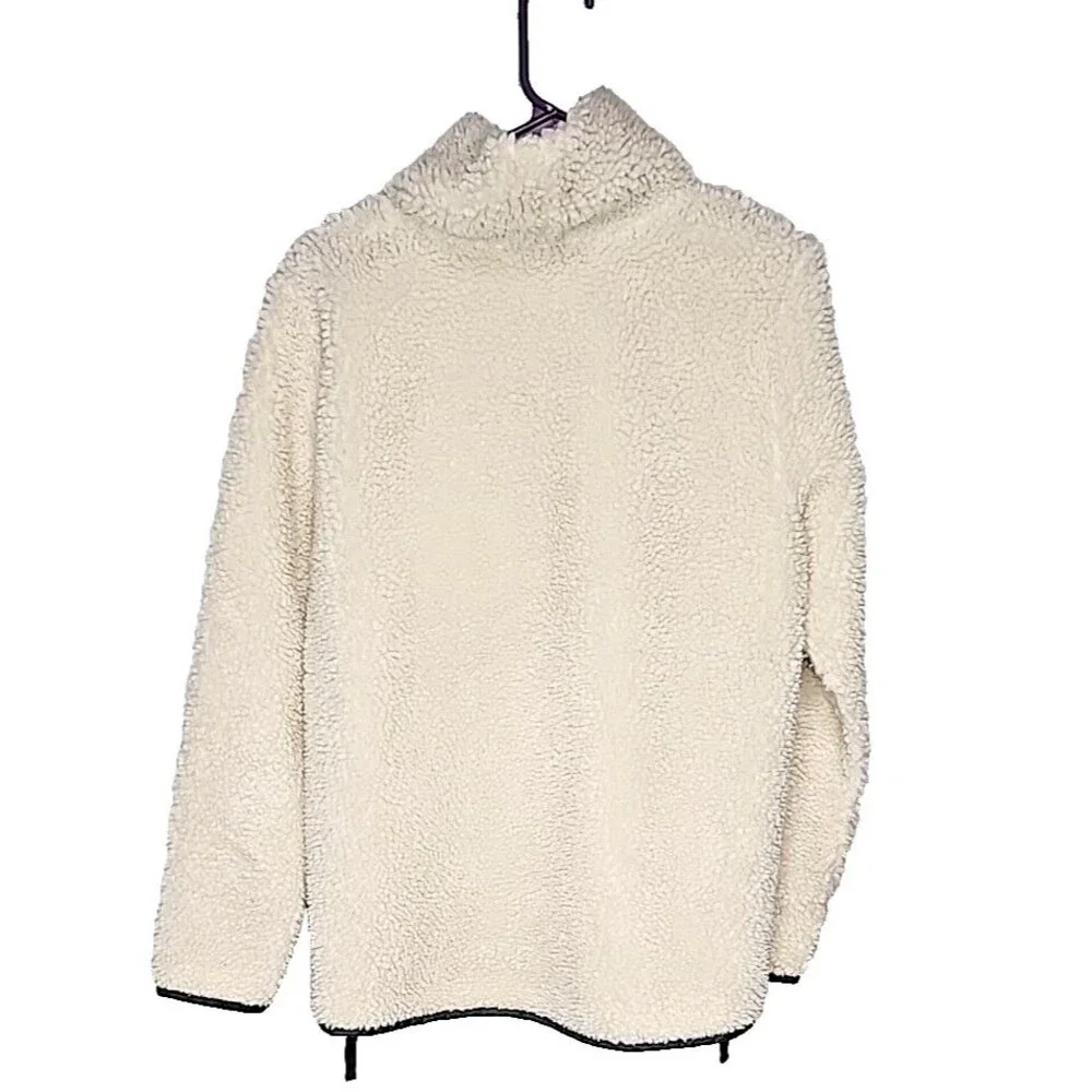 Y2K LL Bean Signature Fleece Jacket Side Zip Women's Size M EUC